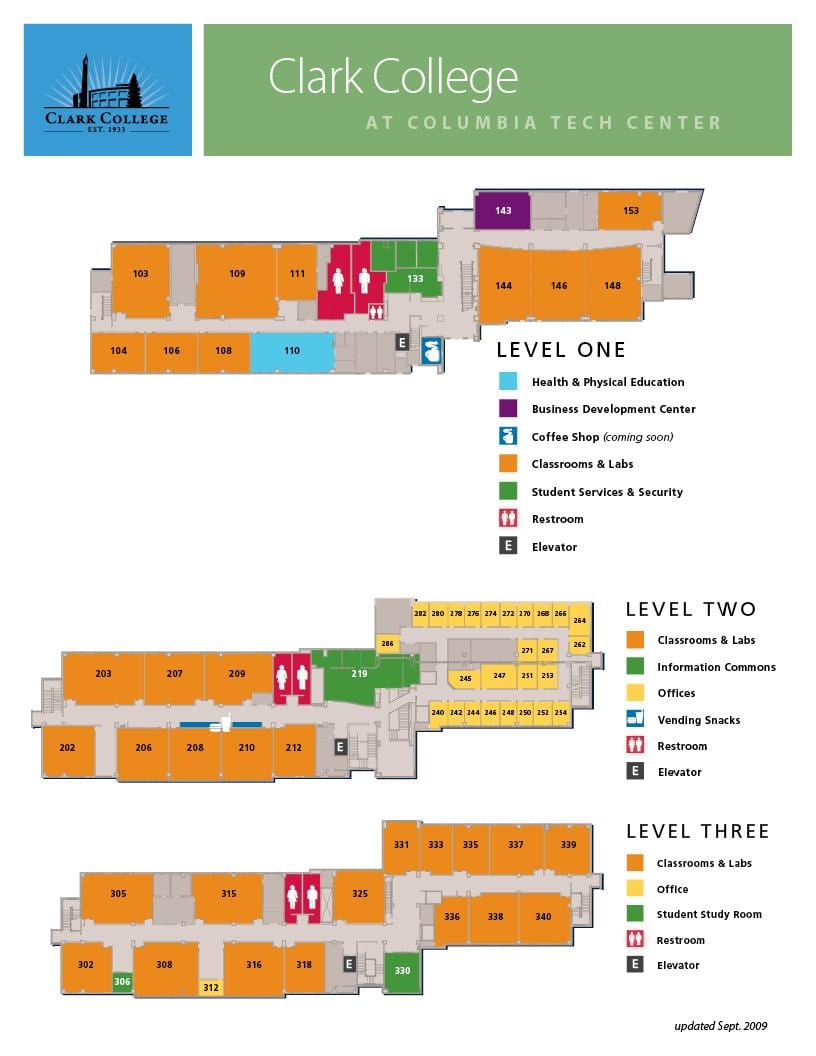 地图的克拉克大学校园