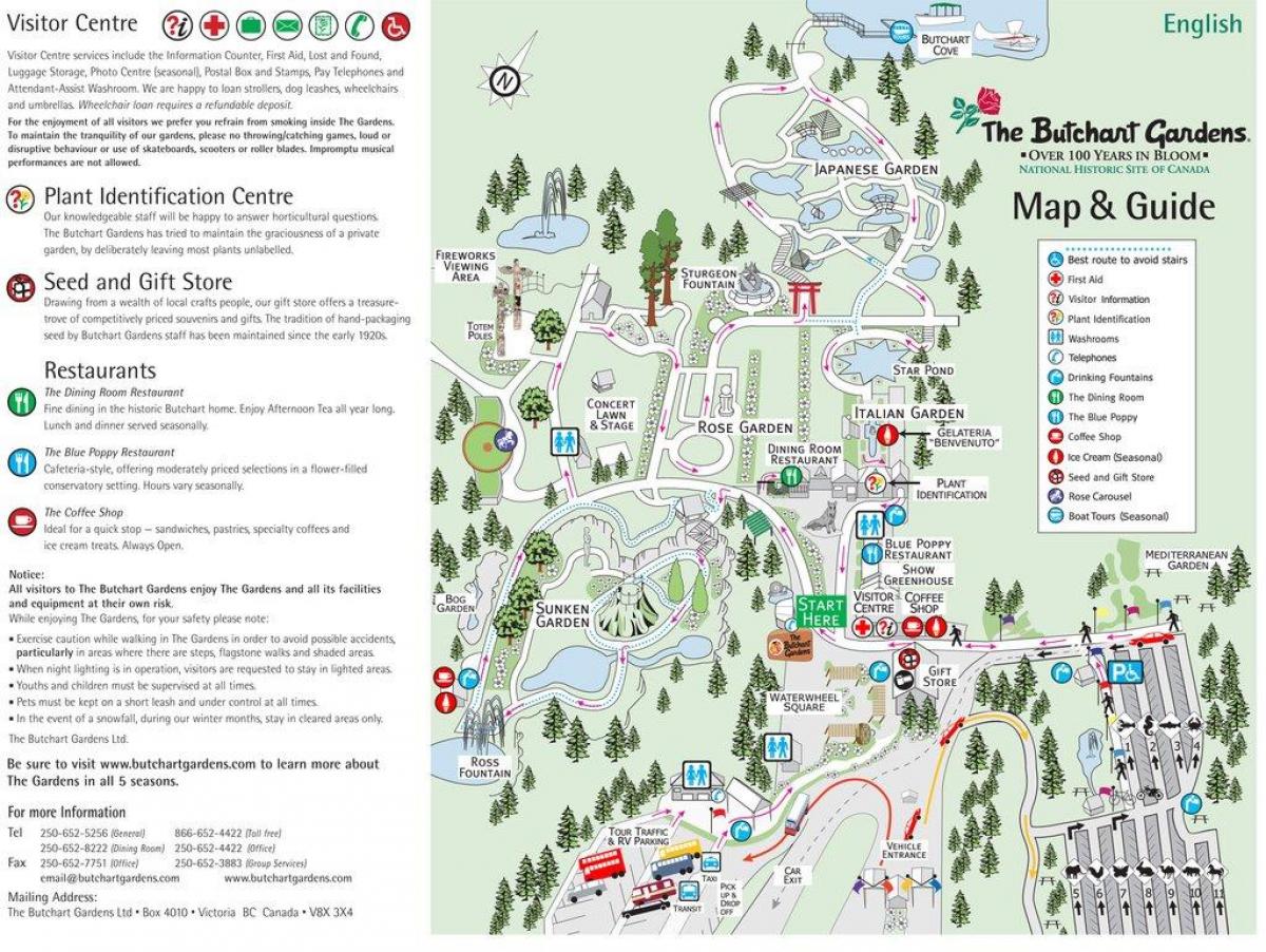 宝翠花园温哥华岛的地图