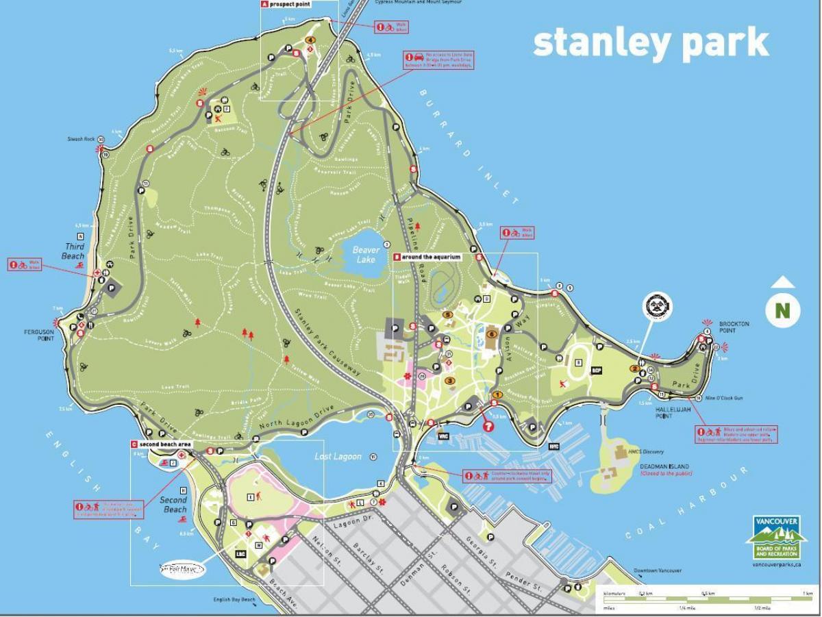 斯坦利公园bc地图