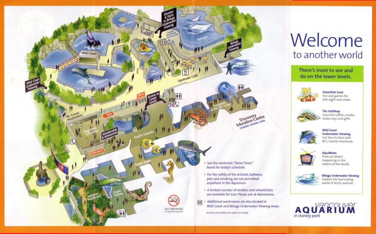 地图温哥华水族馆
