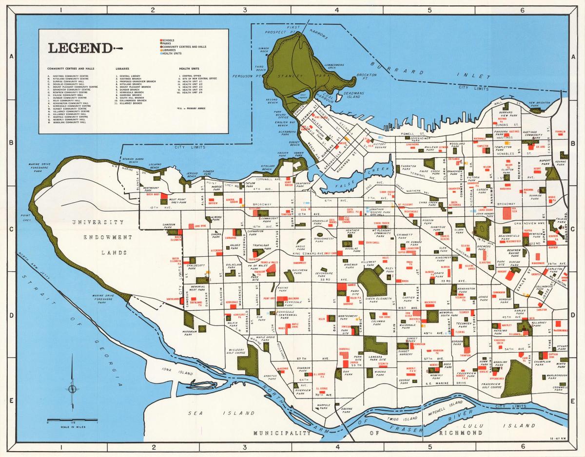 地图的社会温哥华
