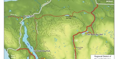 地图温哥华岛山洞
