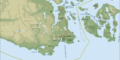 地图萨尼奇温哥华岛