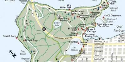 地图的伐木工人拱斯坦利公园